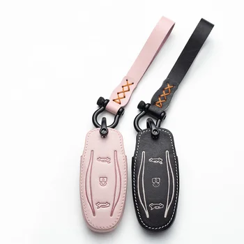 Colorful Leather Car Key Case Full Cover Shell For Tesla Model S Model 3 Model X Car styling Storage Bag Protector Accessories
Colorful Leather Car Key Case Full Cover Shell For Tesla Model S Model 3 Model X Car styling Storage Bag Protector Accessories