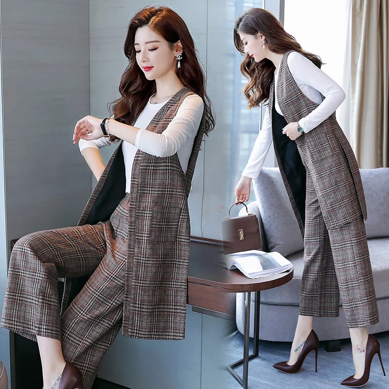 Ladies' Elegant Mid-length Trench Coat 2018 Spring And Autumn New Style Korean-style nv zhuang fang Waistcoat with Loose Pants T
Ladies' Elegant Mid-length Trench Coat 2018 Spring And Autumn New Style Korean-style nv zhuang fang Waistcoat with Loose Pants T