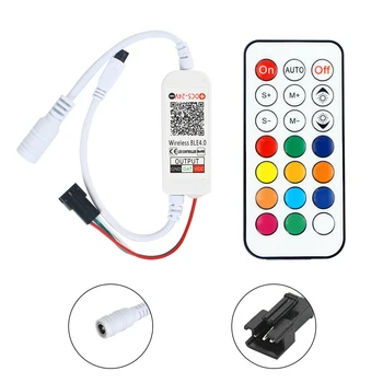DC 5V 12-24V Bluetooth LED Pixel Controller iOS Android Control Smart for WS2811 SK6812 WS2812B Full Color LED Strip Tape
DC 5V 12-24V Bluetooth LED Pixel Controller iOS Android Control Smart for WS2811 SK6812 WS2812B Full Color LED Strip Tape