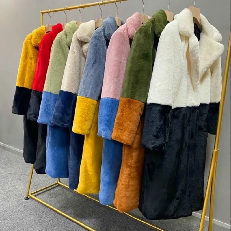 Winter faux rabbit fur coat luxury long fur coat lapel coat thickened warmth plus size female plush coat 2020 women's clothing
Winter faux rabbit fur coat luxury long fur coat lapel coat thickened warmth plus size female plush coat 2020 women's clothing