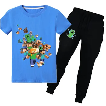 2020 kids Boys Girls autumn suit Minecrafters Cartoon Clothes Sweatshirts Short sleeve +trousers Christmas Shirt Game Creeper
2020 kids Boys Girls autumn suit Minecrafters Cartoon Clothes Sweatshirts Short sleeve +trousers Christmas Shirt Game Creeper