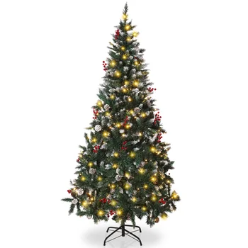 UNOMOR Eco-friendly Artificial 1.8m Christmas Tree with Red Berries String Lights
UNOMOR Eco-friendly Artificial 1.8m Christmas Tree with Red Berries String Lights