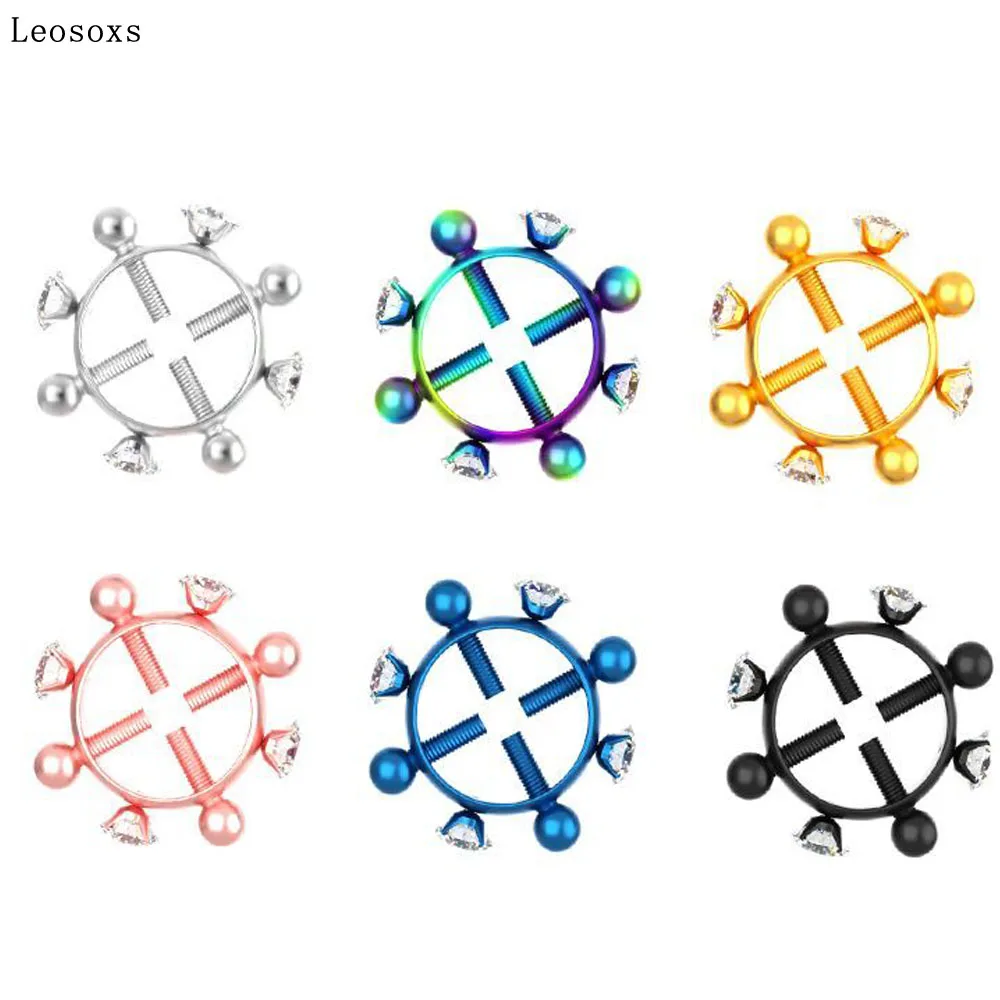 Leosoxs 2pc Screw Nipple Rings for Women Round Non Piercing Nipple Ring Stainless Steel Shield Fake Nipple Body Piercing Jewelry
Leosoxs 2pc Screw Nipple Rings for Women Round Non Piercing Nipple Ring Stainless Steel Shield Fake Nipple Body Piercing Jewelry
