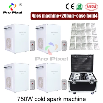 750W fountain Cold Spark Firework Machine without GPS For Stage Effect Dmx And Remote 4pcs white Chass And Case And 20 Bags
750W fountain Cold Spark Firework Machine without GPS For Stage Effect Dmx And Remote 4pcs white Chass And Case And 20 Bags