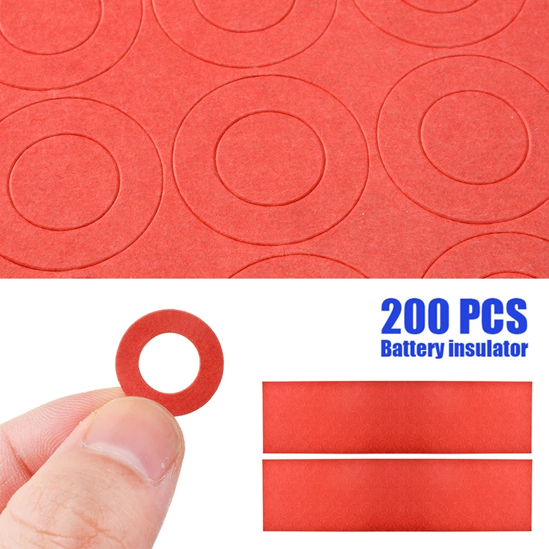 200pcs Battery Positive and Negative Electrode Insulator Glue Pads Adhesive Cardboard Paper for 18650 Batteries Insulation Ring
200pcs Battery Positive and Negative Electrode Insulator Glue Pads Adhesive Cardboard Paper for 18650 Batteries Insulation Ring