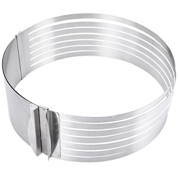 Adjustable Layered Cake Cutter Slicer 6-8 Inch Stainless Steel Round Bread Cake Slicer Cutter Mold Mousse Mould Slicing
Adjustable Layered Cake Cutter Slicer 6-8 Inch Stainless Steel Round Bread Cake Slicer Cutter Mold Mousse Mould Slicing