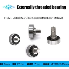 The manufacturer shall provide external thread bearing JS60822-7C1L8M6 screw pulley and external thread guide pulley
The manufacturer shall provide external thread bearing JS60822-7C1L8M6 screw pulley and external thread guide pulley
