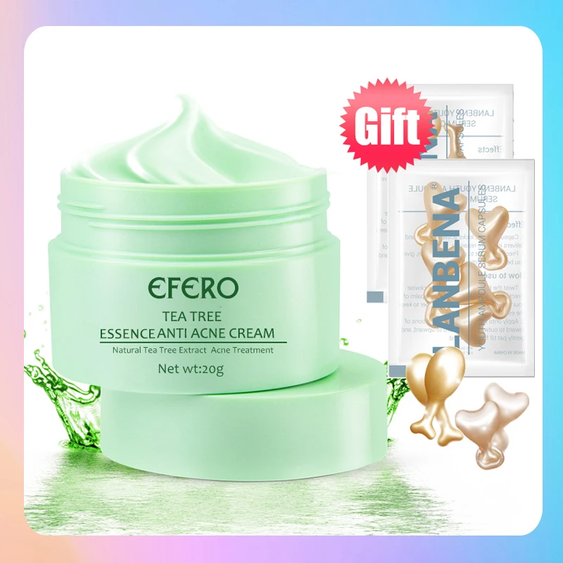 EFERO Tea Tree Extract Acne Repair Face Cream Remove Scar Spots Treatment Serum Acne Essence Skin Whitening Cream Face Care
EFERO Tea Tree Extract Acne Repair Face Cream Remove Scar Spots Treatment Serum Acne Essence Skin Whitening Cream Face Care