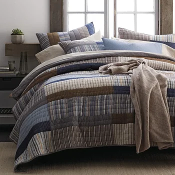 GXC Handmade Quilt Set 3pcs Vintage Patchwork Bedspread Washed Cotton Quilted Quilts Pillowcase King Size Coverlet Sets
GXC Handmade Quilt Set 3pcs Vintage Patchwork Bedspread Washed Cotton Quilted Quilts Pillowcase King Size Coverlet Sets