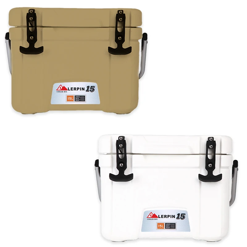 Lerpin Food Grade LLDPE Plastic 15L Insulated Rotomolded Ice Chest Portable Camping Cooler 5 Days Heat Preservation | Спорт и