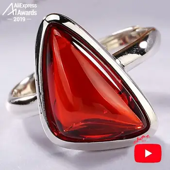 S925 Fine Antique shop Ruby Rings Women Handmade Triangle Hot Vintage Carnelian Retro Ruby red jasper Agate
S925 Fine Antique shop Ruby Rings Women Handmade Triangle Hot Vintage Carnelian Retro Ruby red jasper Agate