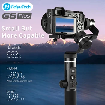FeiyuTech G6 Plus Micro Single Handle camera Stabilizer 3 A-aix Gimbal for smartphone GoPro Video Action
FeiyuTech G6 Plus Micro Single Handle camera Stabilizer 3 A-aix Gimbal for smartphone GoPro Video Action