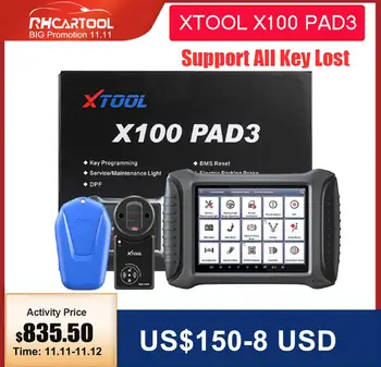 XTOOL X100 PAD3 Car Key Programmer Obd2 Diagnostic for Lada for renault EU Odometer Adjustment All Key Lost For Toyota For Lexus
XTOOL X100 PAD3 Car Key Programmer Obd2 Diagnostic for Lada for renault EU Odometer Adjustment All Key Lost For Toyota For Lexus
