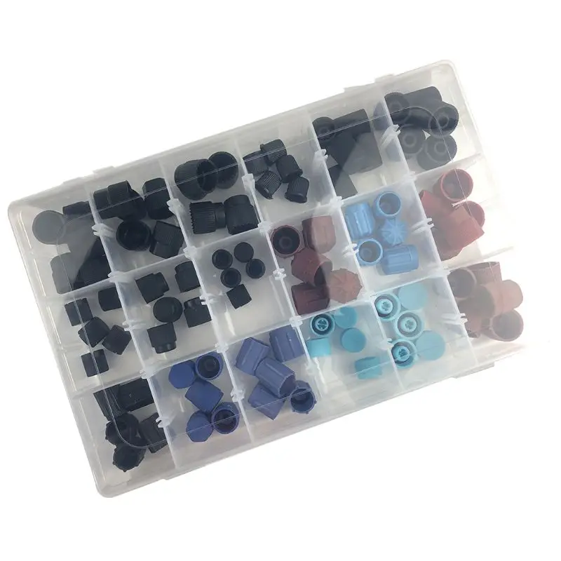 90pcs High Low Side Valve Core Service Port Dust Cap Replacement Car Air Conditioning Repair Parts Set
90pcs High Low Side Valve Core Service Port Dust Cap Replacement Car Air Conditioning Repair Parts Set