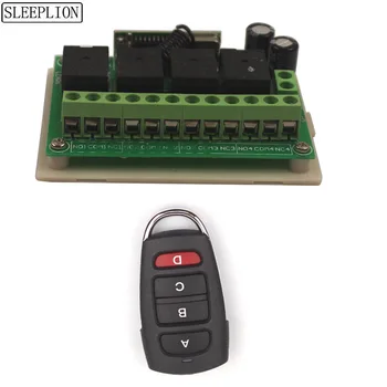 Sleeplion 12V 4CH Remote Control Switch Garage Door Wireless Control ON OFF System Transmitter Receiver Module 12V 315/433MHz
Sleeplion 12V 4CH Remote Control Switch Garage Door Wireless Control ON OFF System Transmitter Receiver Module 12V 315/433MHz