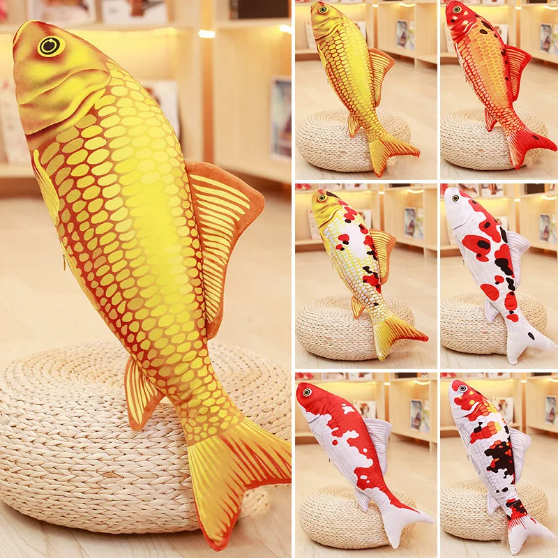 Creative Soft Plush Fish Shaped Pillow Doll 3D Cushions Pet Toys Simulation Carp Koi Plush Pet Toy For Children Cat 2020 New
Creative Soft Plush Fish Shaped Pillow Doll 3D Cushions Pet Toys Simulation Carp Koi Plush Pet Toy For Children Cat 2020 New