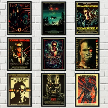 Retro Posters and Prints Classic Movie The Terminator Home Room Wall Decoration Vintage Poster Paintings Printed Canvas Decor
Retro Posters and Prints Classic Movie The Terminator Home Room Wall Decoration Vintage Poster Paintings Printed Canvas Decor