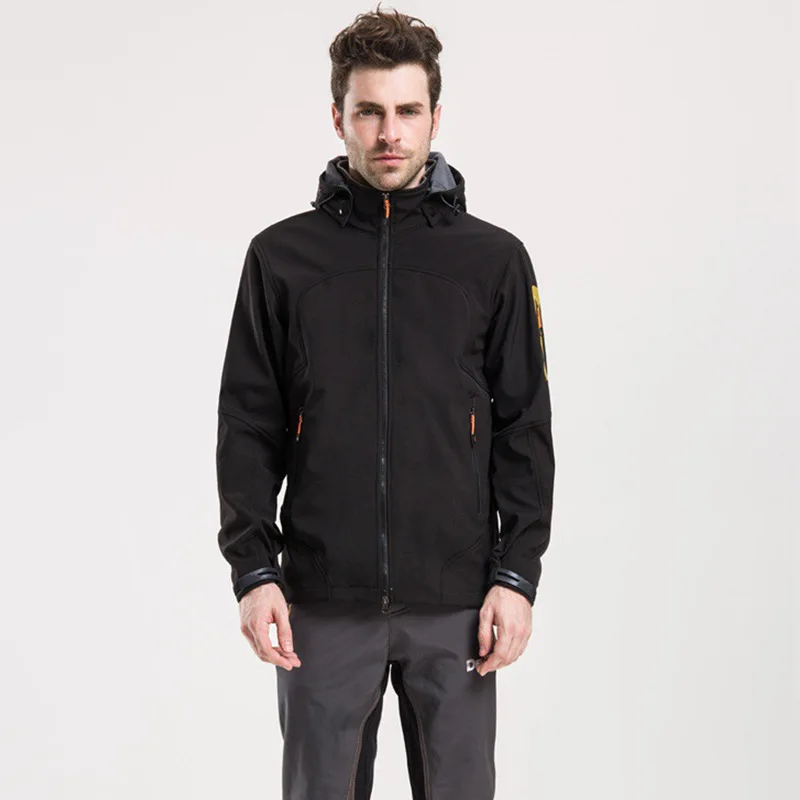 Outdoor Men Soft Cover Raincoat Jacket Monochrome Fleece Jacket Hoodie Hooded Dry And Comfortable Raincoat Jacket 
Outdoor Men Soft Cover Raincoat Jacket Monochrome Fleece Jacket Hoodie Hooded Dry And Comfortable Raincoat Jacket