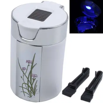 New Blue LED Light Smokeless Solar Ashtray Cigarette Holder White for Car
New Blue LED Light Smokeless Solar Ashtray Cigarette Holder White for Car