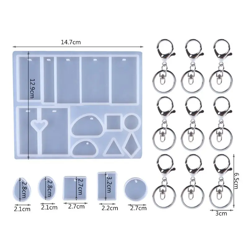Silicone Mold Set Simple Drop-shaped Square Triangle Irregular Pendant DIY Handmade Epoxy Molds Resin Jewelry Making
Silicone Mold Set Simple Drop-shaped Square Triangle Irregular Pendant DIY Handmade Epoxy Molds Resin Jewelry Making