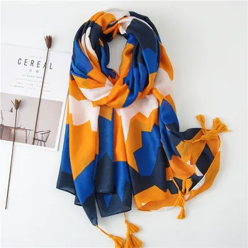Korean Style Summer New Scarf Women's Silk Scarf Wave Pattern Cotton Seaside Holiday Sun Beach Shawl
Korean Style Summer New Scarf Women's Silk Scarf Wave Pattern Cotton Seaside Holiday Sun Beach Shawl