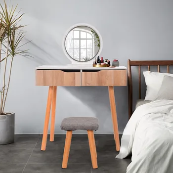 Ins style dressing table with light, simple boutique dressing table set, value dressing table with mirror and padded stool U
Ins style dressing table with light, simple boutique dressing table set, value dressing table with mirror and padded stool U