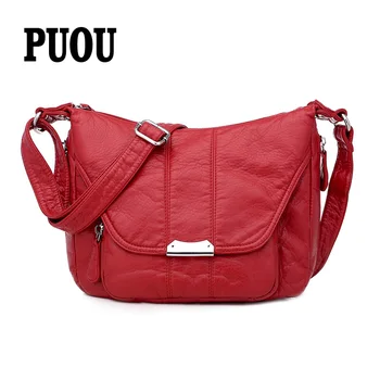 Women's bag large capacity soft PU washed leather 2020 summer new luxury designer ladies shoulder messenger bag red main
Women's bag large capacity soft PU washed leather 2020 summer new luxury designer ladies shoulder messenger bag red main