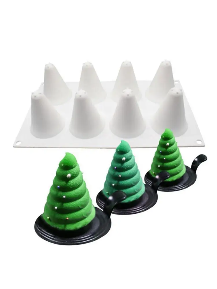 Christmas Tree Silicone Mold Cake Decoration 8 3D Shape Mousse Tool Cookie Mold Non-stick DIY Baking Cake Mold Home Baking Tools
Christmas Tree Silicone Mold Cake Decoration 8 3D Shape Mousse Tool Cookie Mold Non-stick DIY Baking Cake Mold Home Baking Tools