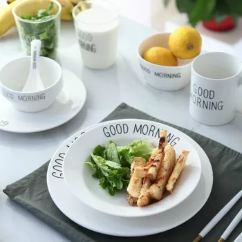 Japanese Style Ceramic Plate Nordic Simple Dishes Sets Fruit Tableware Alphabet Breakfast Dish Dessert Plate Serving Dishes
Japanese Style Ceramic Plate Nordic Simple Dishes Sets Fruit Tableware Alphabet Breakfast Dish Dessert Plate Serving Dishes