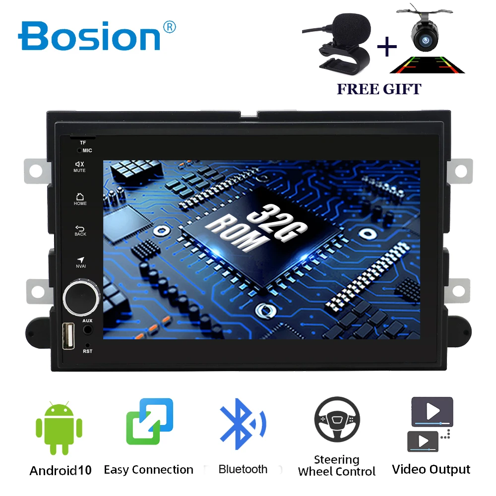 Головное устройство Bosion 2 din на Android 10 для Ford Fusion DISPATCH Explorer F150 Escape Edge Mustang 2006-2009