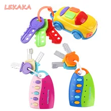2019 Pretend Spielen Smart Auto Schlüssel Stimmen Musical Juguetes Bebe Brinquedos Musik Baby Lernen Elektronische Spielzeug für Baby Junge Mädchen(China)