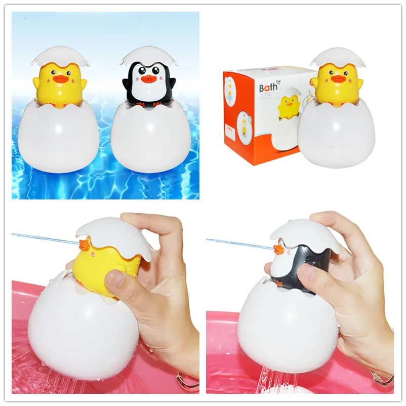 Funny Plastic Cute Cartoon Penguin Chick Shape Water Spray Baby Bathroom Floating Toy Sprinkler Shower Plaything Swimming Toys
Funny Plastic Cute Cartoon Penguin Chick Shape Water Spray Baby Bathroom Floating Toy Sprinkler Shower Plaything Swimming Toys