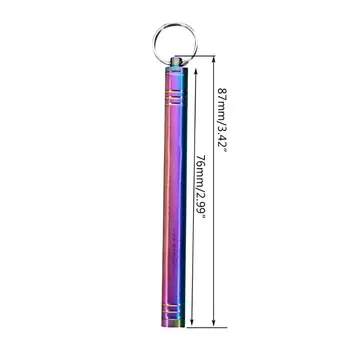 Pocket Titanium Toothpick Holder Keychain - Mobile Toothpick Box Container Case 28GA
Pocket Titanium Toothpick Holder Keychain - Mobile Toothpick Box Container Case 28GA