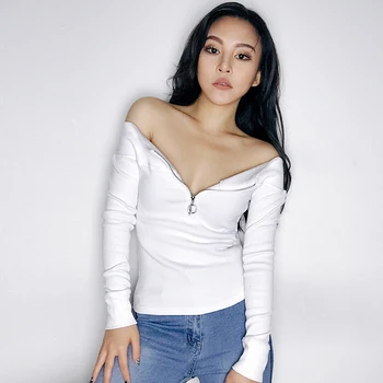 2019 new fashion women's clothing Tops long-sleeved t-shirt female autumn sexy slim off-the-shoulder bottoming shirt women thick
2019 new fashion women's clothing Tops long-sleeved t-shirt female autumn sexy slim off-the-shoulder bottoming shirt women thick