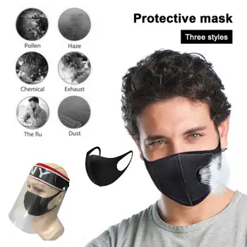 Protective Mask Three-piece Full Face Shield Mask Clear Flip Up Visor Oil Fume Anti Pollution Activated PM2.5 Air Purifying Mask
Protective Mask Three-piece Full Face Shield Mask Clear Flip Up Visor Oil Fume Anti Pollution Activated PM2.5 Air Purifying Mask