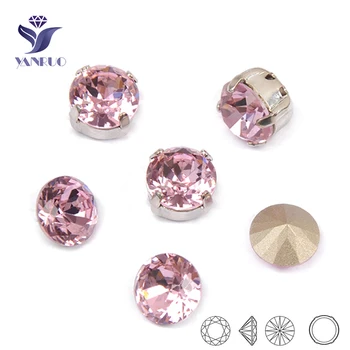 1357 Brilliant Cut Light Rose Shiny Diamate Rhinestones With Silver Rhinestones Claws Setting Sew On Dress Stones For Jewelry
1357 Brilliant Cut Light Rose Shiny Diamate Rhinestones With Silver Rhinestones Claws Setting Sew On Dress Stones For Jewelry