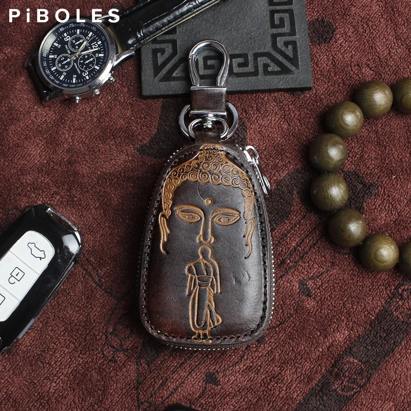 Handmade Genuine Leather Car Smart Key Bag Retro Embossed Mini Wallet For Women Large Capacity Organizer Key Holder Zipper Pouch
Handmade Genuine Leather Car Smart Key Bag Retro Embossed Mini Wallet For Women Large Capacity Organizer Key Holder Zipper Pouch