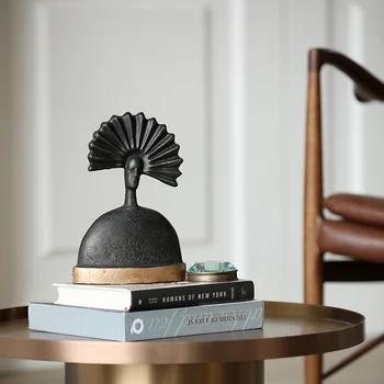 Modern Abstract Metal Half Body Character Wear Fan Shape Hat Ornaments Hotel Room Table Figurines Crafts Home Furnishing Decor
Modern Abstract Metal Half Body Character Wear Fan Shape Hat Ornaments Hotel Room Table Figurines Crafts Home Furnishing Decor