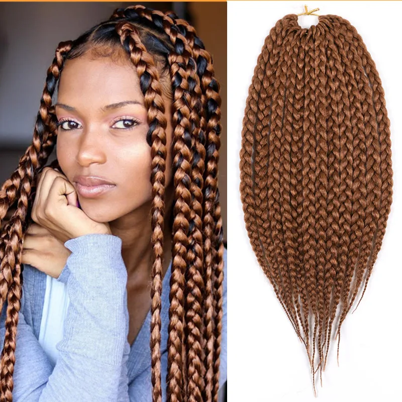 Short Ombre Box Braids Crochet Hair Synthetic Braiding Hair Extensions 14 Inch Black Brown Crochet Box Braid Hair for Afro Women
Short Ombre Box Braids Crochet Hair Synthetic Braiding Hair Extensions 14 Inch Black Brown Crochet Box Braid Hair for Afro Women