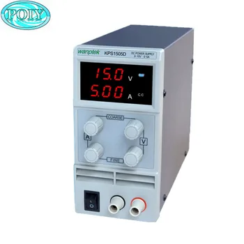 KPS1505D Adjustable High precision double LED display switch DC Power Supply protection function 15V5A 110V-230V 0.1V/0.01A
KPS1505D Adjustable High precision double LED display switch DC Power Supply protection function 15V5A 110V-230V 0.1V/0.01A