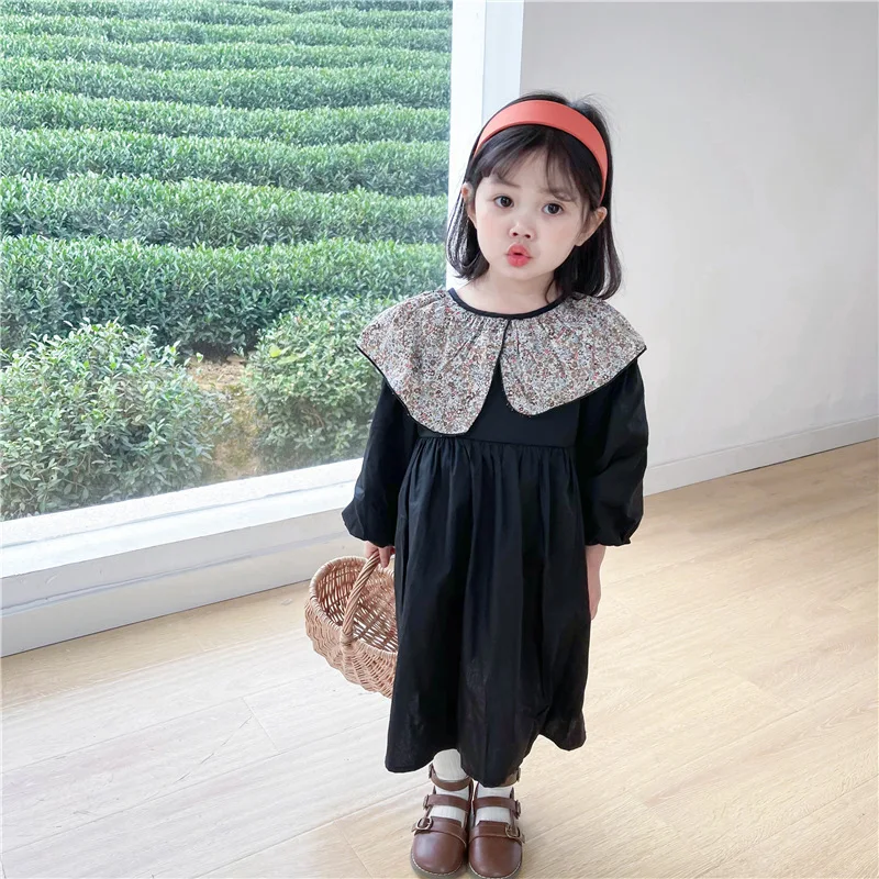 Black Children Spring Summer Dress Baby Girls Dresses Trendy Kids Long Sleeve Ruffle Special Occasion High Quality Bew
Black Children Spring Summer Dress Baby Girls Dresses Trendy Kids Long Sleeve Ruffle Special Occasion High Quality Bew