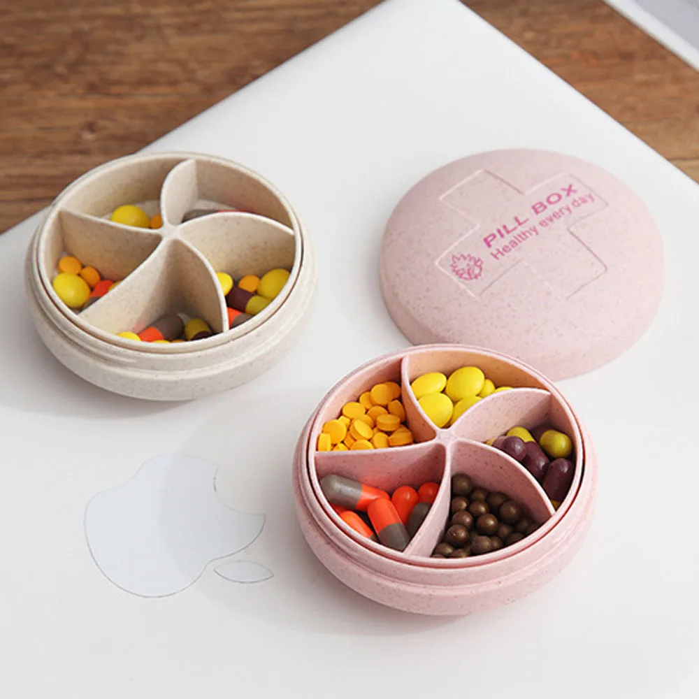 Mini Pill Box Portable Circular 5 Grids Medicine Case Box Travel Portable Pill Dispensing Storage Box 20
Mini Pill Box Portable Circular 5 Grids Medicine Case Box Travel Portable Pill Dispensing Storage Box 20
