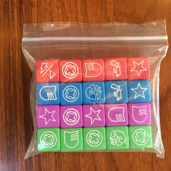 20 Pcs/lot 4 Colorful Pattern Dice Puzzle Game Send Children 6 Sided Dice DIY Game Accessory 14mm
20 Pcs/lot 4 Colorful Pattern Dice Puzzle Game Send Children 6 Sided Dice DIY Game Accessory 14mm
