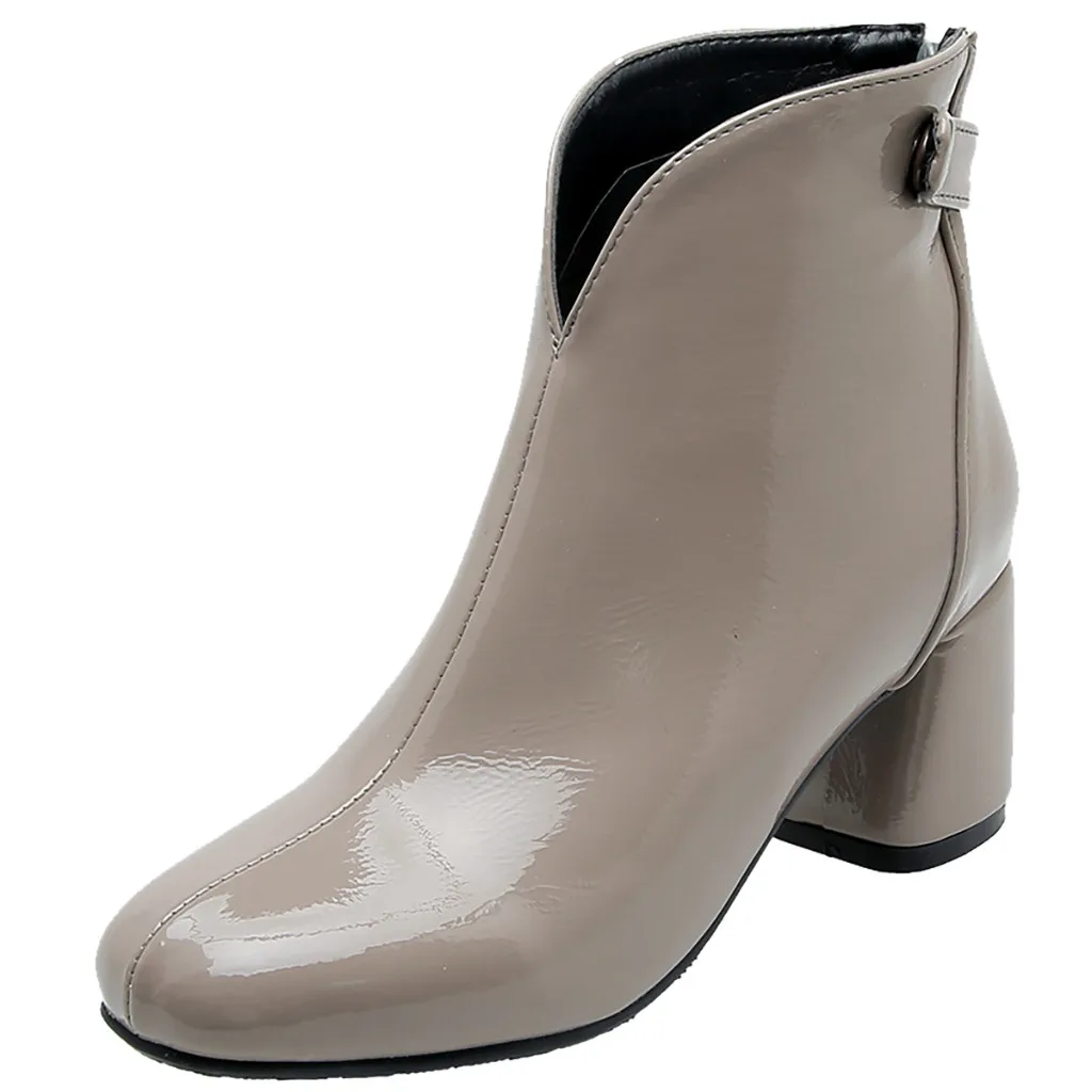SAGACE Fashion Boots Women Solid Color square Toe zipper Boot Chunky Heels Vintage Women Boots shoes woman high heel zipper 2019
SAGACE Fashion Boots Women Solid Color square Toe zipper Boot Chunky Heels Vintage Women Boots shoes woman high heel zipper 2019