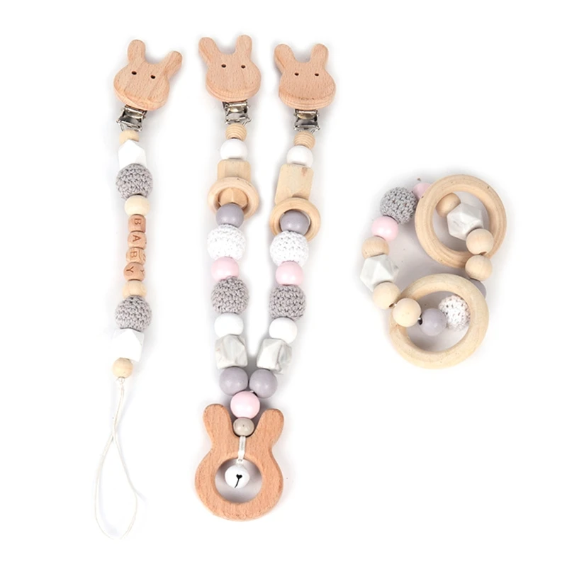 3Pcs/Set Baby Stroller Pendant Rattle Pacifier Chain Dummy Clip Teether Bracelet L4MC
3Pcs/Set Baby Stroller Pendant Rattle Pacifier Chain Dummy Clip Teether Bracelet L4MC
