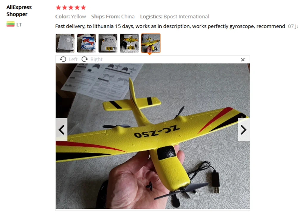 gyro micro rc airplane