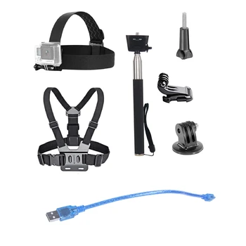 2 Pcs Accessories: 1Pcs USB 2.0 A Male to Mini USB B Male Data Cable Cord Adapter & 1 Pcs Action Camera Accessories Kit
2 Pcs Accessories: 1Pcs USB 2.0 A Male to Mini USB B Male Data Cable Cord Adapter & 1 Pcs Action Camera Accessories Kit