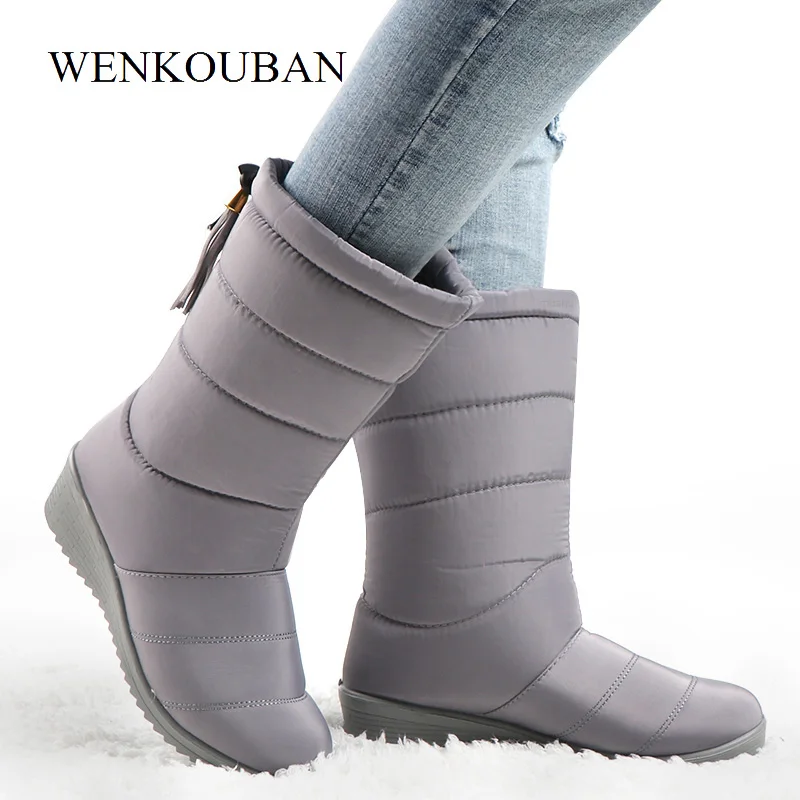 Waterproof Winter Boots Female Mid-Calf Down Boots Ladies Snow Wedge Rubber Booties Causal Woman Warm Plush Botas Mujer 2020
Waterproof Winter Boots Female Mid-Calf Down Boots Ladies Snow Wedge Rubber Booties Causal Woman Warm Plush Botas Mujer 2020
