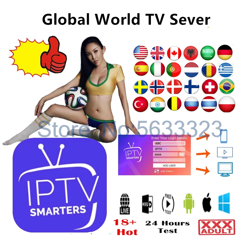 1 Year IPTV m3u Subscription8000+live for Spanish Portugal Dutch Sweden Israel enigma2 code PC Smart TV Android Phone TV Box xxx
1 Year IPTV m3u Subscription8000+live for Spanish Portugal Dutch Sweden Israel enigma2 code PC Smart TV Android Phone TV Box xxx