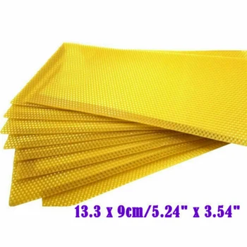 30Pcs Honeycomb Beeswax Foundation Beehive Wax Frames Base Sheets Bee Comb Honey Frame Beeswax sheet 13.3 x 9 cm
30Pcs Honeycomb Beeswax Foundation Beehive Wax Frames Base Sheets Bee Comb Honey Frame Beeswax sheet 13.3 x 9 cm